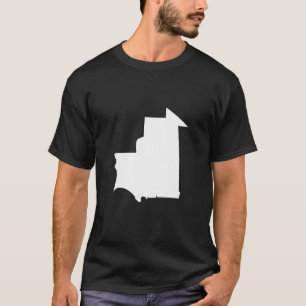 Mauretanien Flaggenkarte - Mauretanien T-Shirt