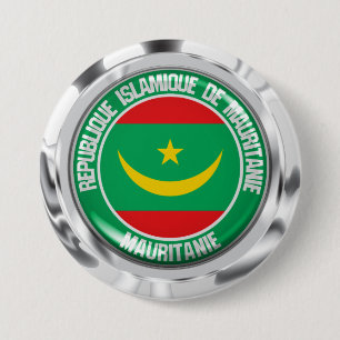 Mauretanien-RundEmblem Button