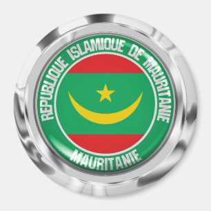 Mauretanien-RundEmblem Magnet