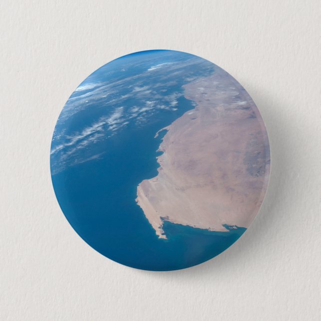 Mauretanien und Western Sahara vor der Küste Afrik Button (Vorderseite)