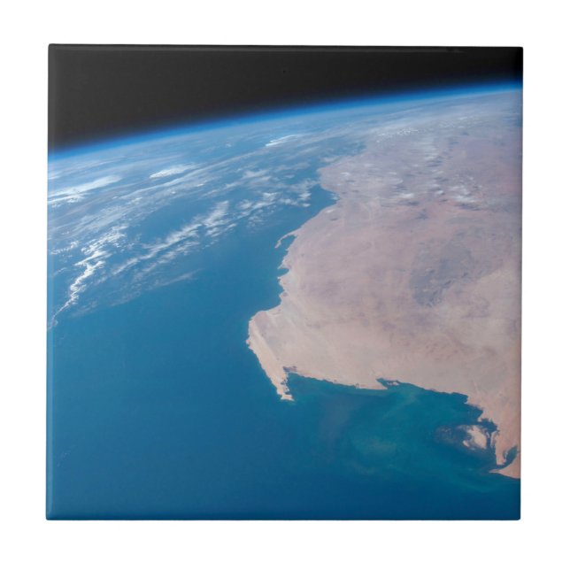 Mauretanien und Western Sahara vor der Küste Afrik Fliese (Vorderseite)