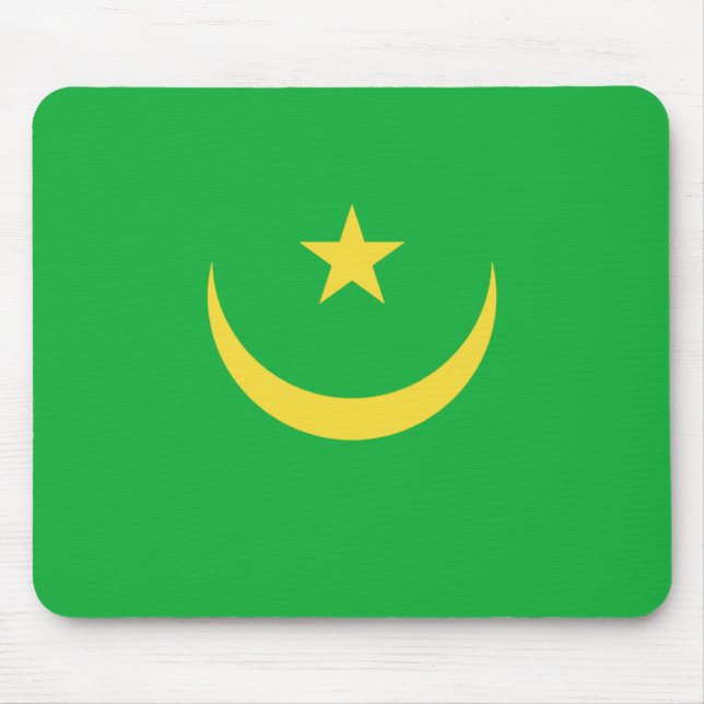 Mauretanienflagge Mousepad (Vorne)