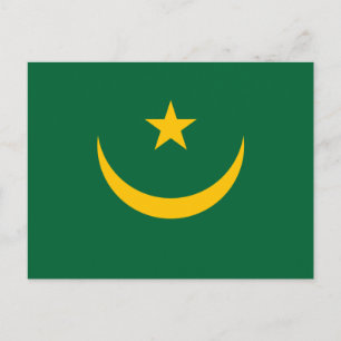 Mauretanienflagge Postkarte
