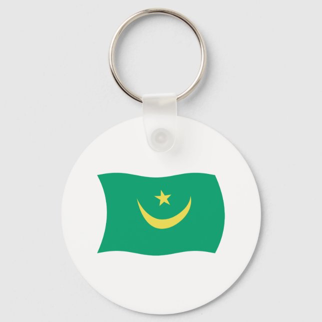 Mauretanienflagge Schlüsselanhänger (Vorderseite)