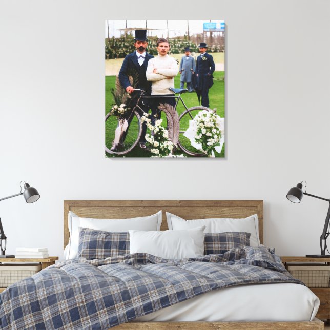 Maurice Garin Gewinner Paris-Roubaix 1898 Color Re Leinwanddruck (Insitu (Schlafzimmer))