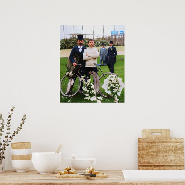 Maurice Garin Gewinner Paris-Roubaix 1898 Color Re Poster (Küche)