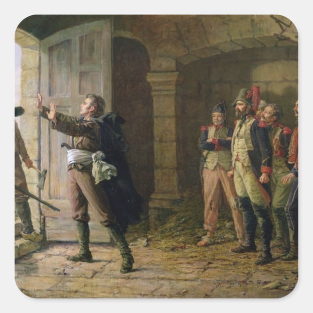 Maurice Gigost d'Elbee Schutz Quadratischer Aufkleber (Vorderseite)