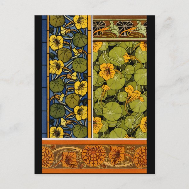 Maurice Pillard (dit Verneuil) Blumenart Nouvea Postkarte (Vorderseite)