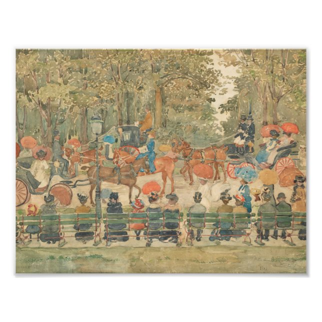 Maurice Prendergast - Central Park, 1901 Fotodruck (Vorne)
