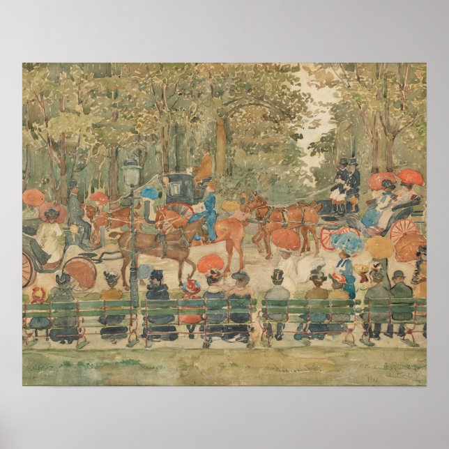 Maurice Prendergast - Central Park, 1901 Poster (Vorne)