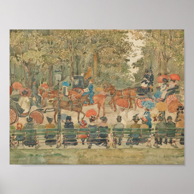 Maurice Prendergast - Central Park, 1901 Poster (Vorne)