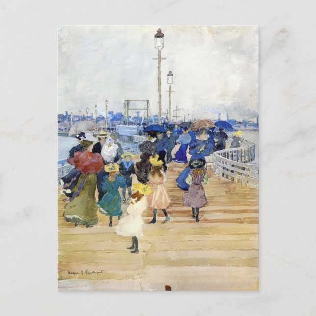 Maurice Prendergast - South Boston Pier Postkarte (Vorderseite)