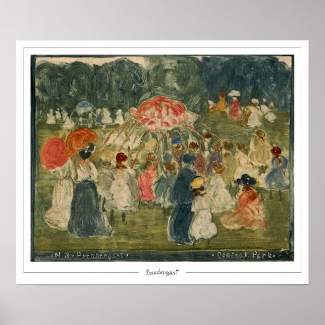 Maurice Prendergast Zedign Art Poster #593 (Vorne)