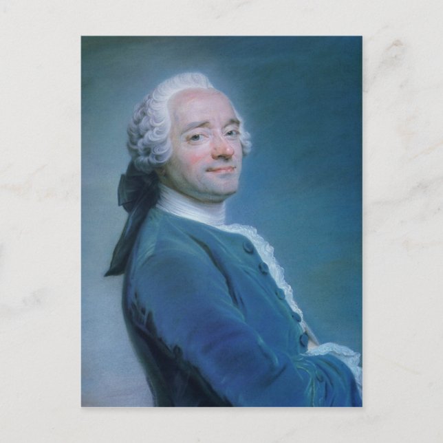 Maurice Quentin de la Tour Self-Portrait Postkarte (Vorderseite)