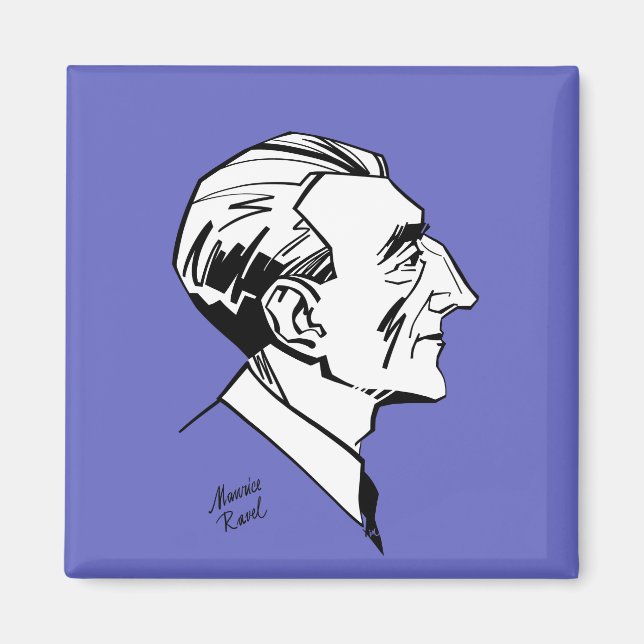 Maurice Ravel Magnet (Vorne)