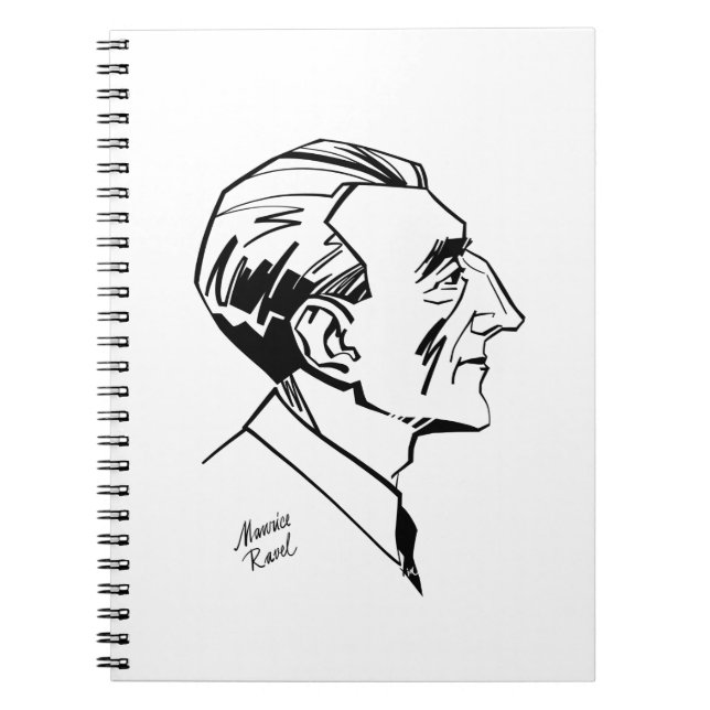 Maurice Ravel Notizblock (Vorderseite)