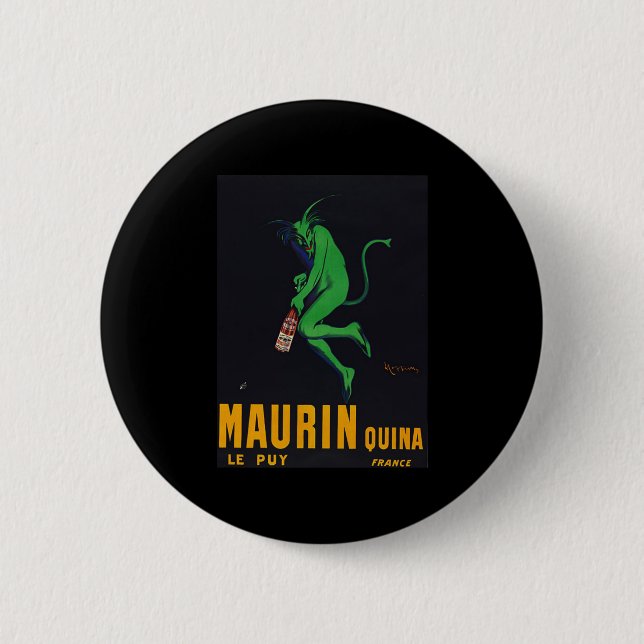 Maurin Quina Absinth Button (Vorderseite)
