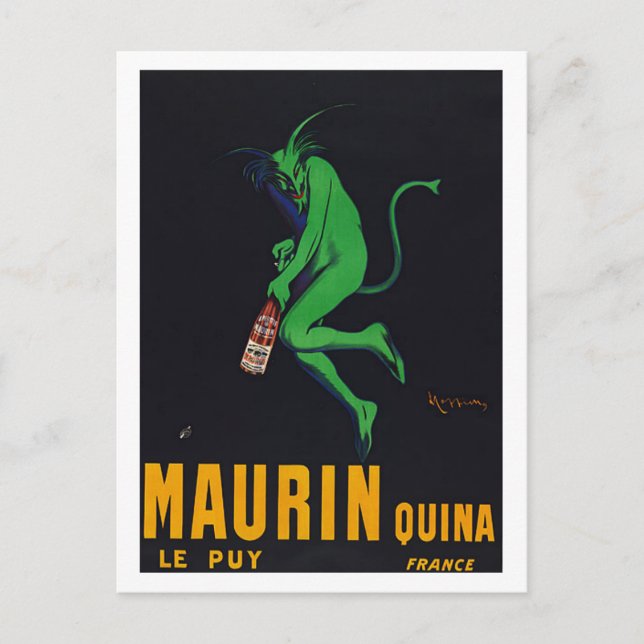 Maurin Quina Absinthe Postkarte (Vorderseite)