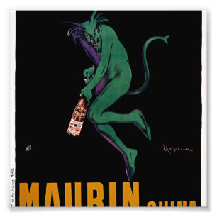Maurin Quina Green Devil von Cappiello Fotodruck
