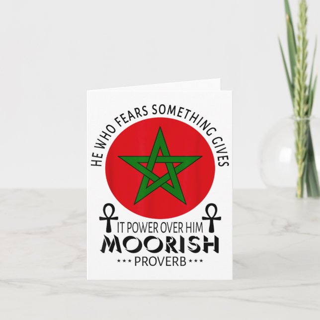 Maurische Amerikaner, die fürchten, Moors islamisc Karte (Vorderseite)