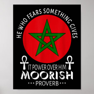 Maurische Amerikaner, die fürchten, Moors islamisc Poster