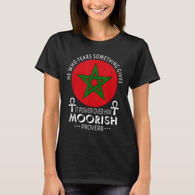 Maurische Amerikaner, die fürchten, Moors islamisc T-Shirt (Vorderseite)