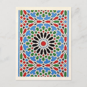 Maurische Fliese Postkarte