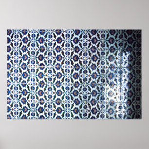Maurische Fliesen, Palast, Sintra, Portugal Poster