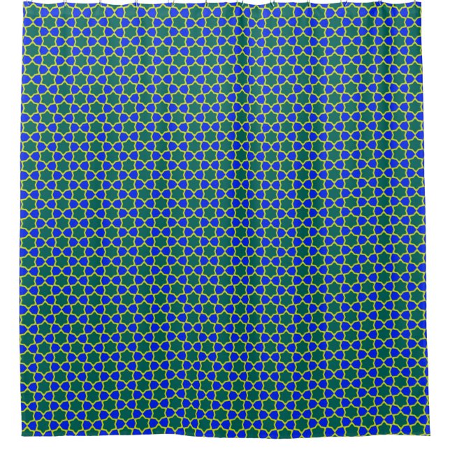 Maurische Mosaikfliese Duschvorhang (Vorderseite)