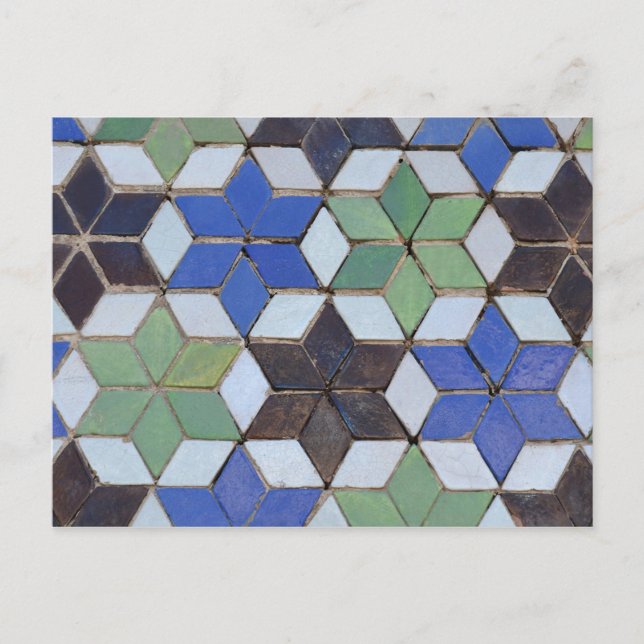 Maurische Mosaikstars Postkarte (Vorderseite)