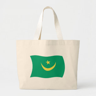 Mauritania Flag Tote Bag Jumbo Stoffbeutel