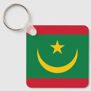 Mauritanien Flaggschlüsselanhänger Schlüsselanhänger