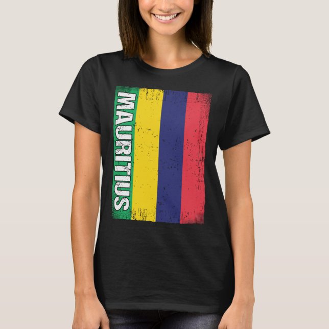 Mauritian Flag Mauritius T-Shirt (Vorderseite)