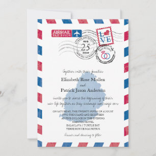 Mauritius Airmail Einladung zur Hochzeit