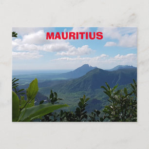 Mauritius Berglandschaft Postkarte