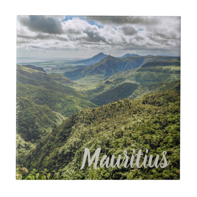 Mauritius Black River Gorges Fliese (Vorderseite)