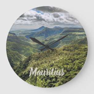 Mauritius Black River Gorges Viewpoint gift Große Wanduhr