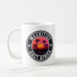 Mauritius East Africa Retro Sunset Souvenirs 60er Kaffeetasse