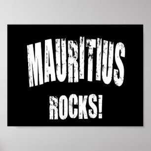 Mauritius Felsen! Poster
