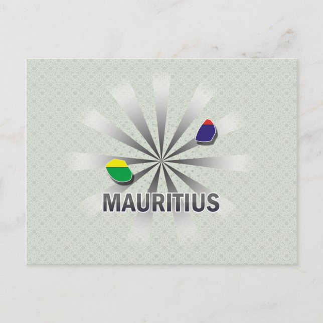 Mauritius Flag Karte 2.0 (Vorderseite)