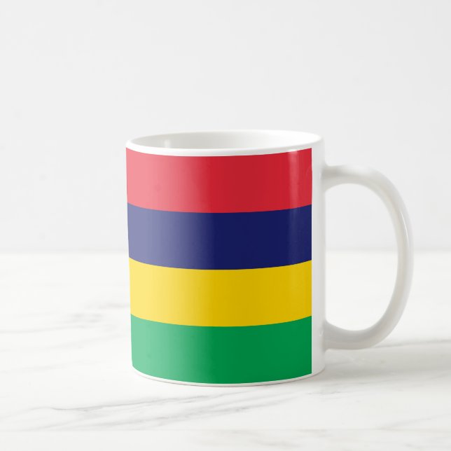 Mauritius Flag Keramik Tasse (Rechts)