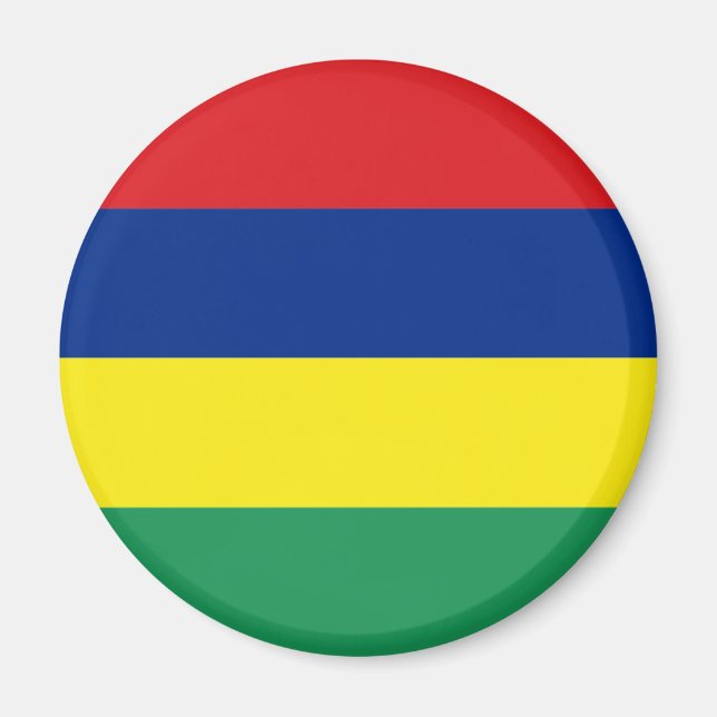 Mauritius Flag Magnet (Vorne)