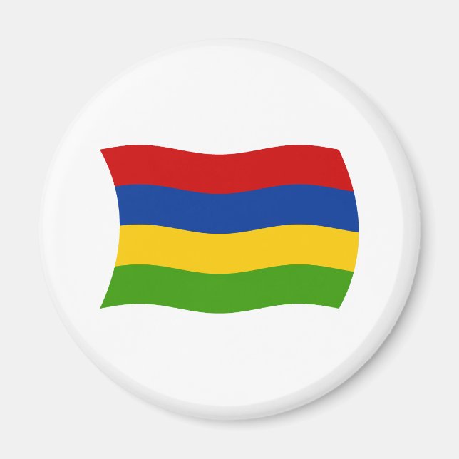 Mauritius Flag Magnet (Vorne)