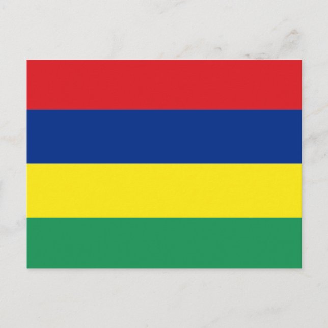 Mauritius Flag Postkarte (Vorderseite)