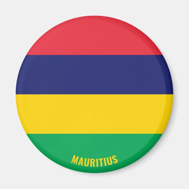 Mauritius Flagge Charming Patriotic Magnet (Vorne)