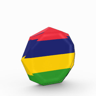 Mauritius-Flagge Fotoblock