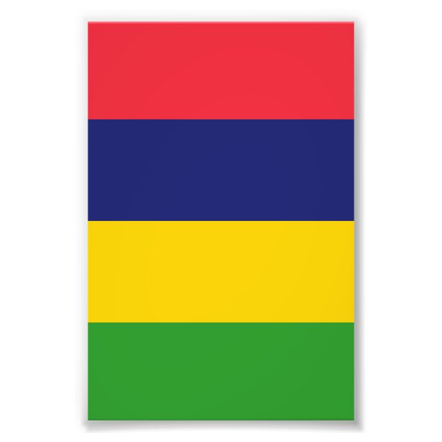 Mauritius-Flagge Fotodruck (Vorne)