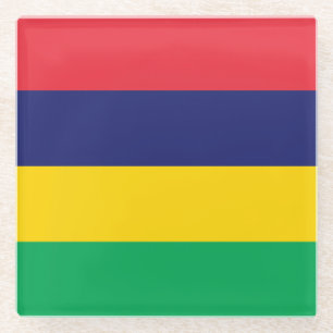 Mauritius-Flagge Glasuntersetzer