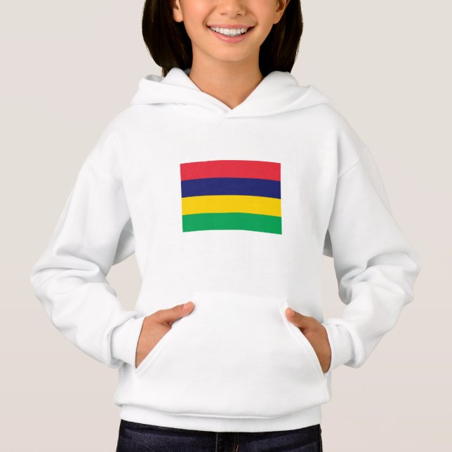 Mauritius-Flagge Hoodie (Vorderseite)