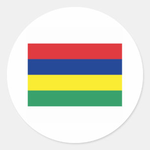 Mauritius-FLAGGE International Runder Aufkleber